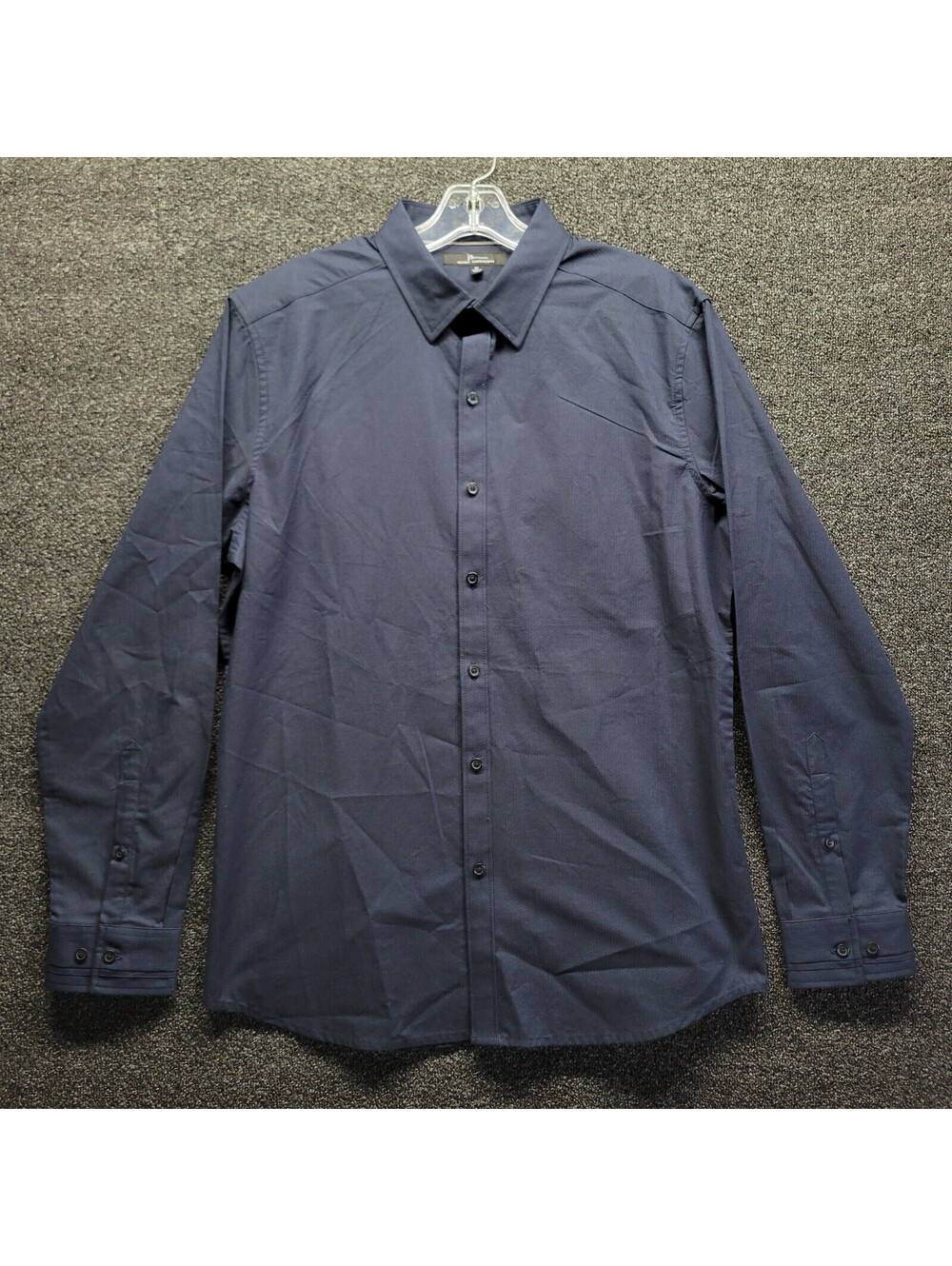 Marc Anthony Men's Sz M Slim Fit Long-sleeve Canvas Button-Down Shirt